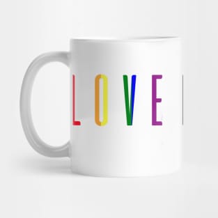 Love Freely Text Mug